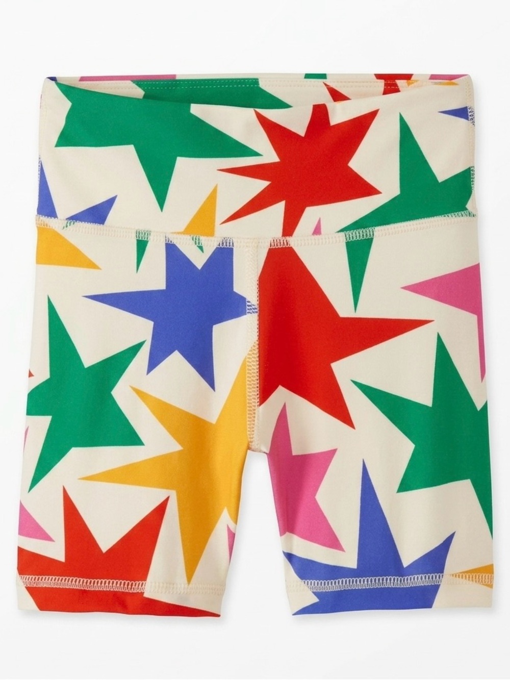Hanna Andersson Girls Active Print made to stretch Biker Shorts in Bold Star